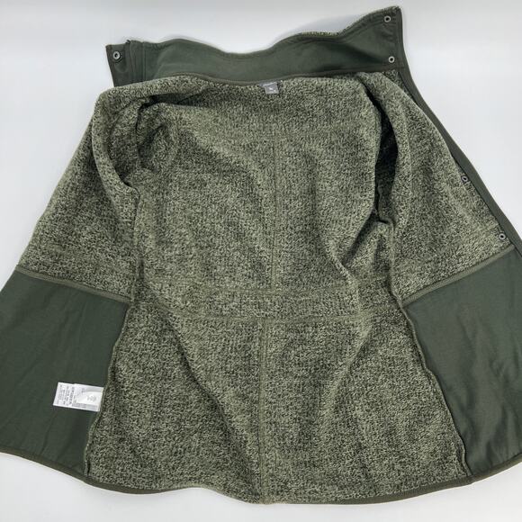 Eddie Bauer Radiator Fleece Field Jacket Womens Medium Heathered Olive Green Zip - Picture 6 of 12